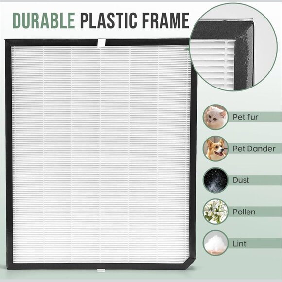 3500 Air Purifier Filter Replacement Set Compatible with AD3500 Premium Replacem - Picture 2 of 9